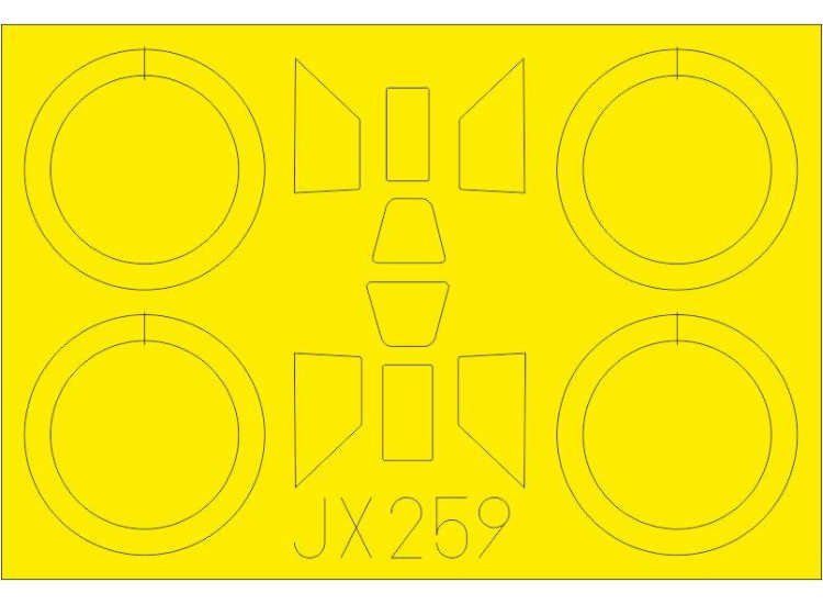 1/32 Eduard - PZL P.11c canopy frame paint mask (for IBG Models kits)