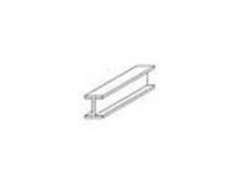 6.3mm Evergreen - H-Column Styrene Strips 6.3mm 0.25" (2)
