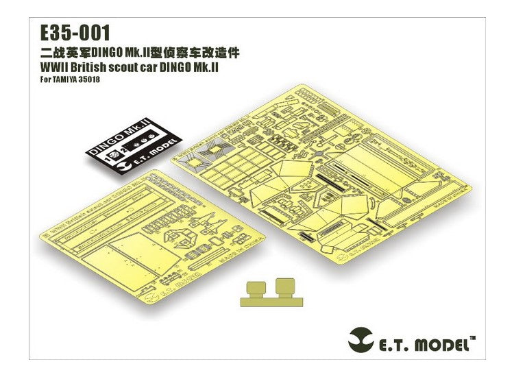 1/35 ET Model - WWII British Scout Car Dingo Mk.II Photo Etch (for Tamiya)