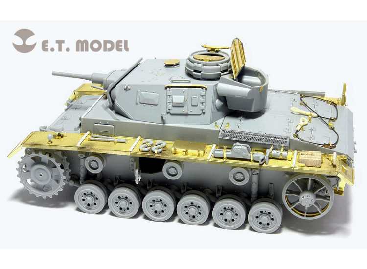 ET Model ETME35-030 1/35 - WWII German Pz.Kpfw.III Basic Ausf.J Photoetch (For Dragon Model)