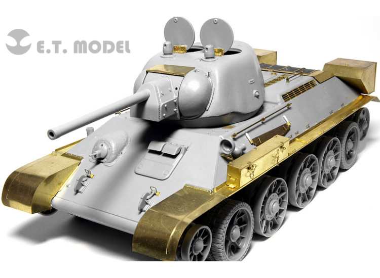 1/35 ET Model - WWII Soviet T-34/76 Mod 1942 Stamped Turret Photo Etch (for Dragon model)
