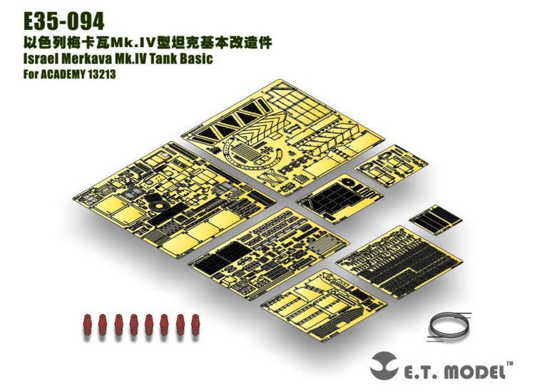 ET Model ETME35-094 1/35 - Israel Merkava Mk.IV Photo Etch (for Academy)