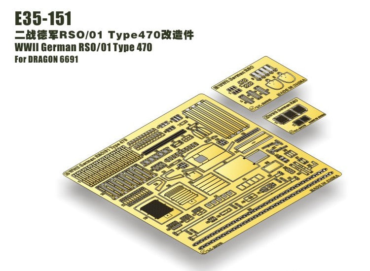 ET Model ETME35-151 1/35 - WWII German RSO/01 Type 470 Photo Etch (for Dragon)