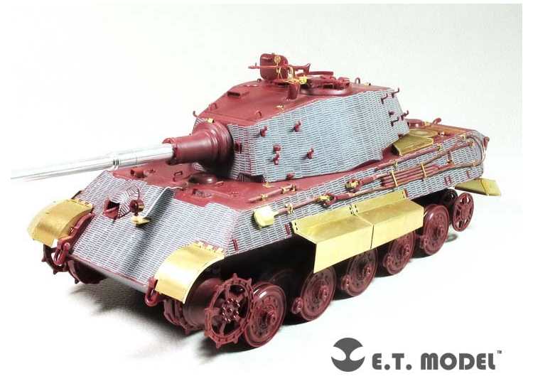 ET Model ETME35-259 1/35 - WWII German King Tiger Basic -Henschel Turret Photo Etch (for Meng kit)