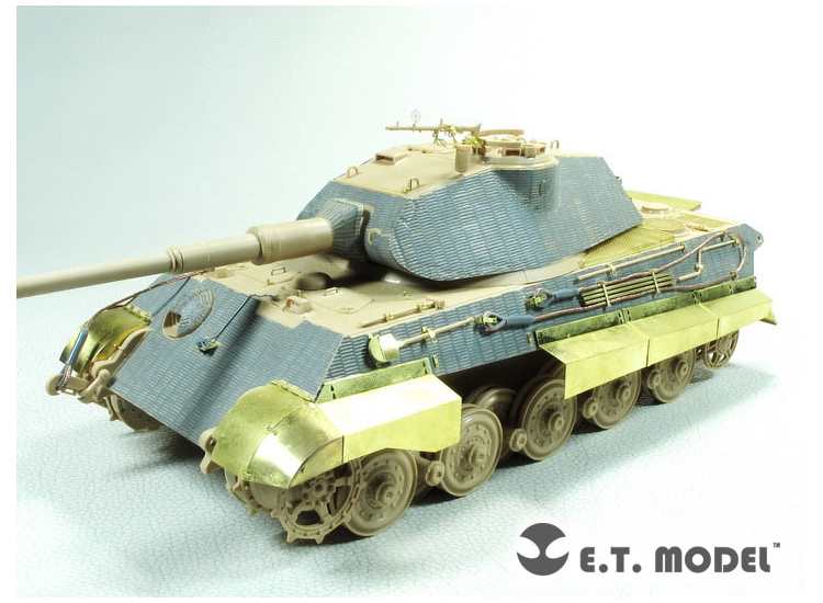 ET Model ETME35-273 1/35 - WWII German King Tiger Basic -Porsche Turret Photo Etch (for Meng kit)