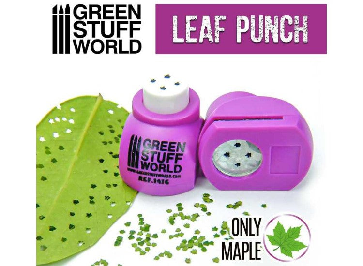 - Green Stuff World - Miniature Leaf Punch - Medium Purple - Maple Leaves (1/43 -1/65)