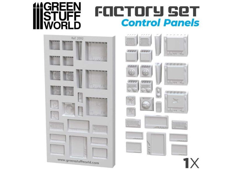 Green Stuff World GSW2092 - - Silicone Molds - Control Panel