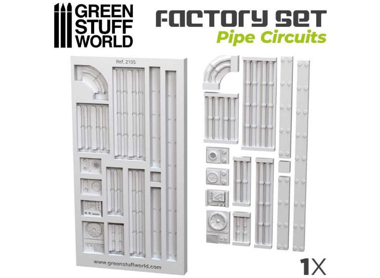 - Green Stuff World - Silicone Molds - Pipe Circuits