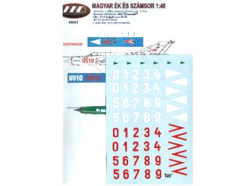1/48 HAD Decals - Magyar ék és számsor (Hungarian insignia)