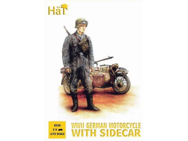 Hat HAT8126 1/72 - German Motorcycle Reconnaissance (ex 99010)