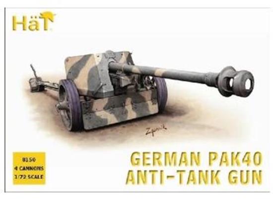 1/72 Hat - WWII German Pak40 75mm AT gun