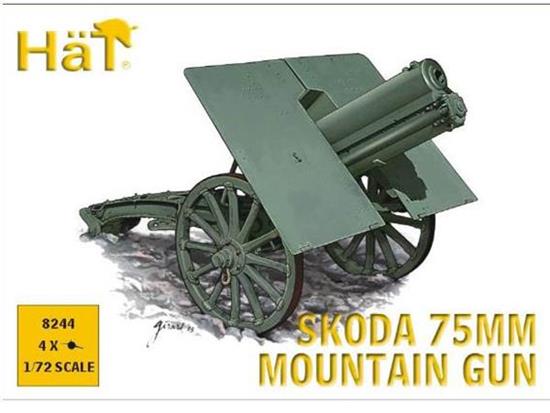 1/72 Hat - WWI / WWII Skoda 75mm Mountain Gun