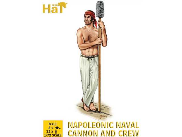 1/72 Hat - Napoleonic Naval Cannon and Crew