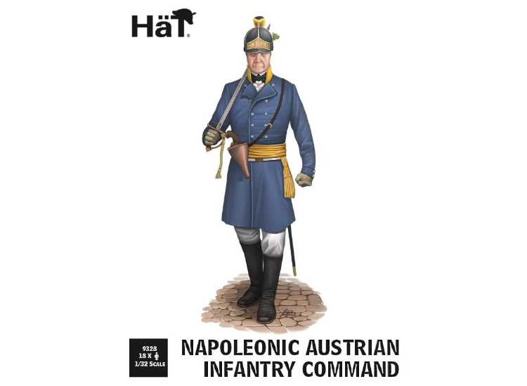 1/32 Hat - Napoleonic Austrian Infantry Command
