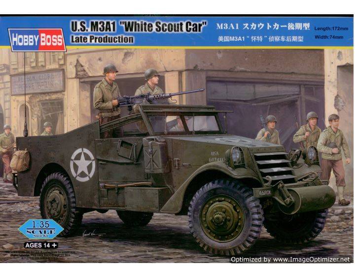 1/35 Hobbyboss - M3A1 Scout Car 'White' Late Version