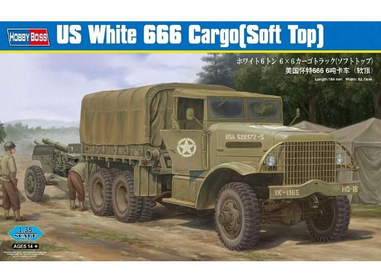 1/35 Hobbyboss - US White 666 Cargo Soft Top
