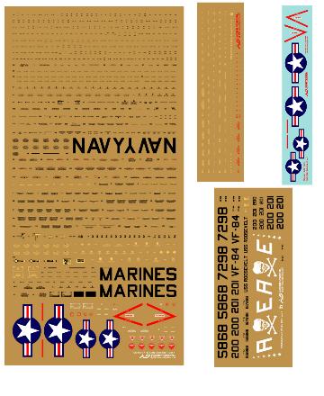 1/72 Hobby Decal - F-4J VF-84 Jolly Rogers Late 1971 (1/72)