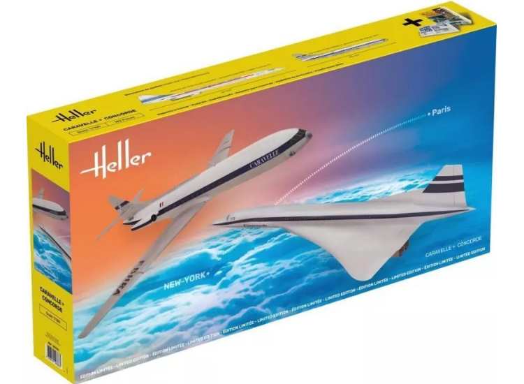 1/100 Heller - Concorde and Caravelle