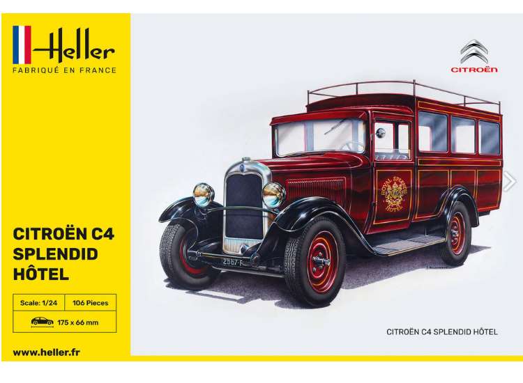 1/24 Heller - Citroen C4 Splendid Hotel Taxi