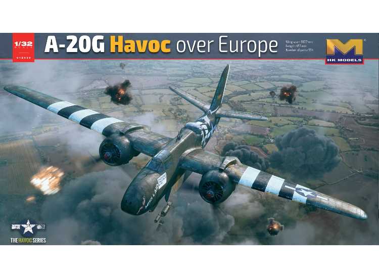 1/32 Hong Kong Models - Douglas A-20G Havoc over Europe