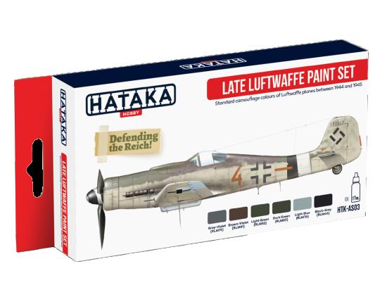 6 x 17ml Hataka - Acrylic Paint Set - Late Luftwaffe