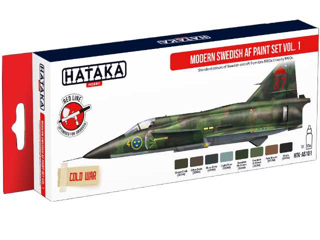 8 x 17ml Hataka - Acrylic Paint Set - Modern Swedish AF vol. 1