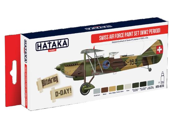 8 x 17ml Hataka - Acrylic Paint Set - Swiss Airforce WWII