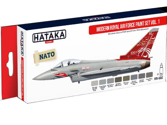 8 x 17ml Hataka - Acrylic Paint Set - Modern Royal Air Force - Set 1