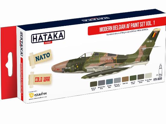 8 x 17ml Hataka - Acrylic Paint Set - Modern Belgian AF vol. 1