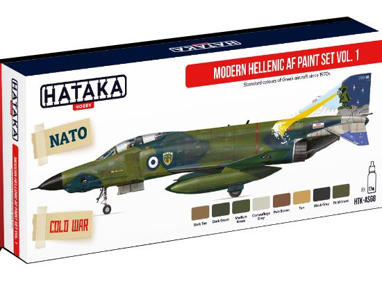 8 x 17ml Hataka - Acrylic Paint Set - Modern Hellenic AF vol. 1