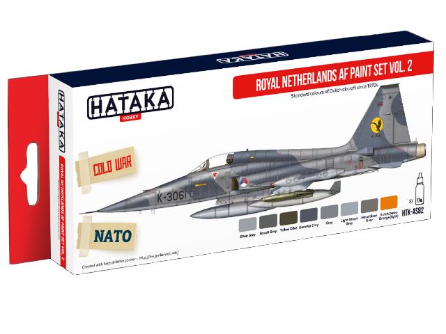 8 x 17ml Hataka - Acrylic Paint Set - Royal Netherlands AF vol. 2
