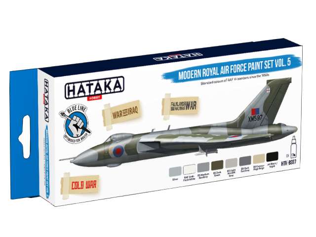 8 x 17ml Hataka - Acrylic Paint Set - Modern Royal Air Force Set 5 (for hand brushing)