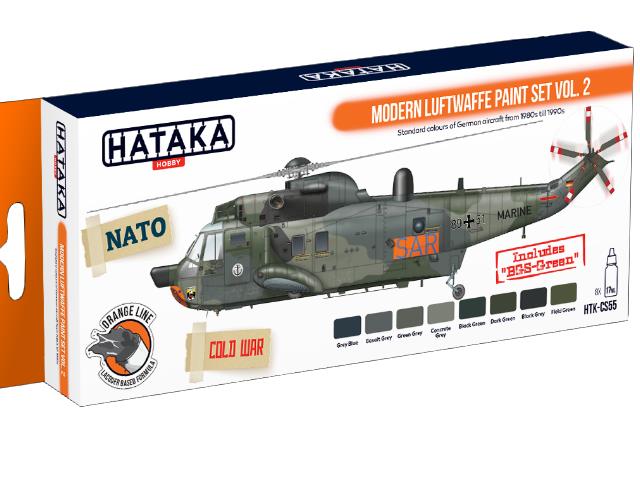 8 x 17ml Hataka - Lacquer Paint Set - Modern Luftwaffe vol. 2