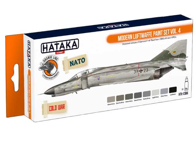 8 x 17ml Hataka - Lacquer Paint Set - Modern Luftwaffe vol. 4