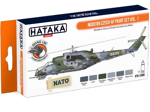 6 x 17ml Hataka - Lacquer Paint Set - Modern Czech AF vol. 1