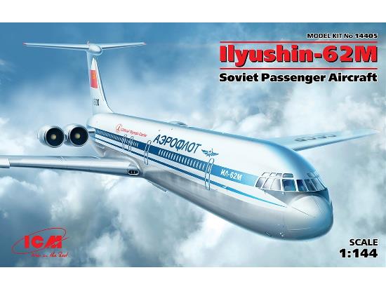 1/144 ICM - Ilyushin IL-62M, Soviet Passenger Aircraft