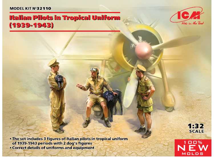 1/35 ICM - Italian Pilots in Tropical Uniform (1939-1943)