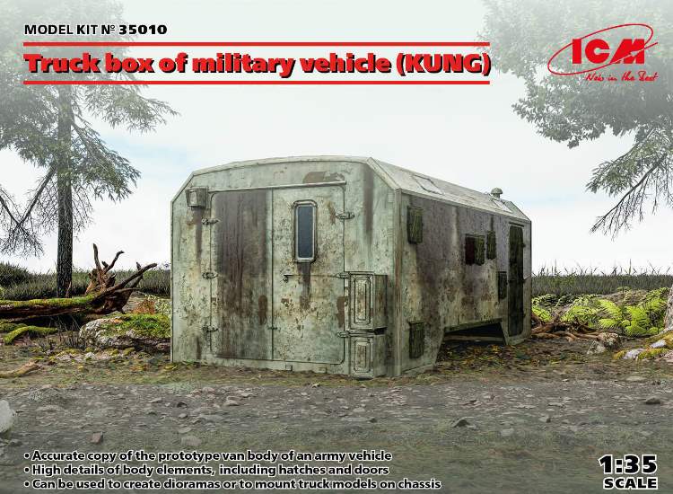 1/35 ICM - Truck Box of Military Vehicle (KUNG)
