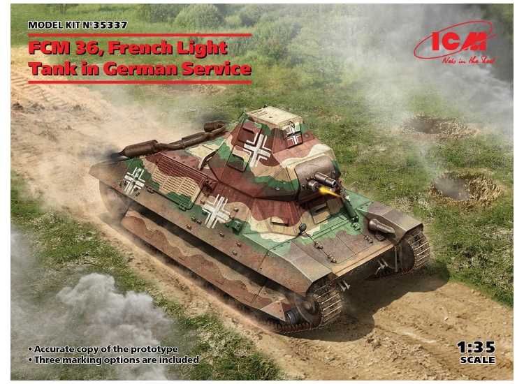 1/35 ICM - FCM 36 French Light Tank in German service