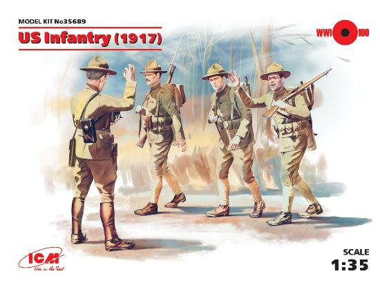 1/35 ICM - U.S. Infantry 1917 (4 figures)