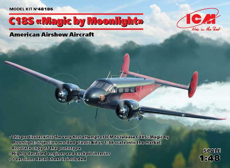 ICM 1:48 – C18S Magic By Moonlight – Kit Maquette Avion Pour Collectionneurs Dès 14 Ans