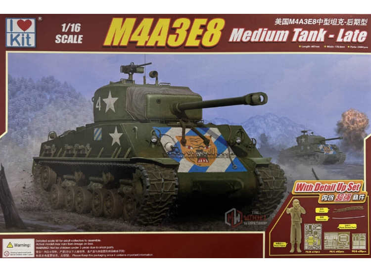1/16 I Love Kits - M4A3E8 Medium Tank - Late