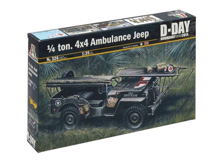 1/35 Italeri - 1/4 Ton 4x4 Ambulance Jeep D-Day