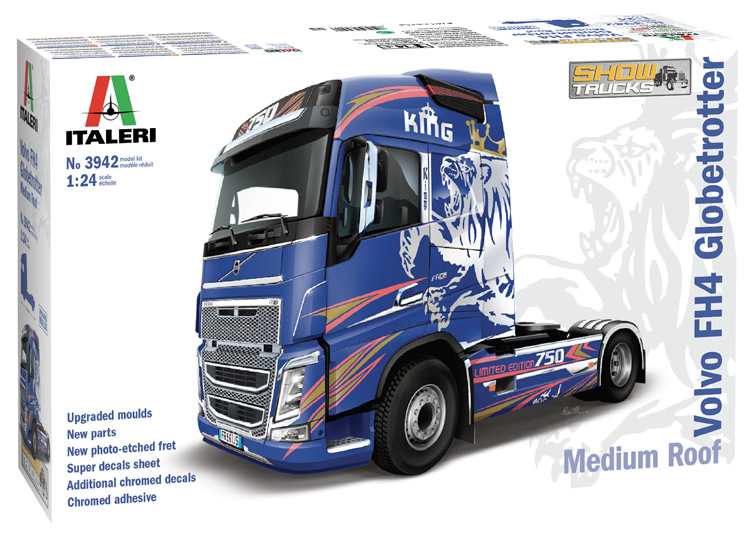 1/24 Italeri - Volvo FH4 Globetrotter Medium Roof Show