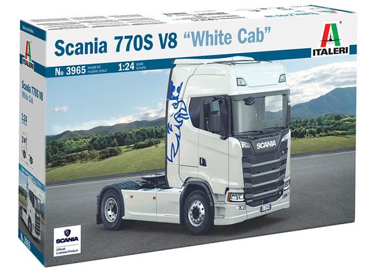 1/24 Italeri - Scania 770S V8 White Cab