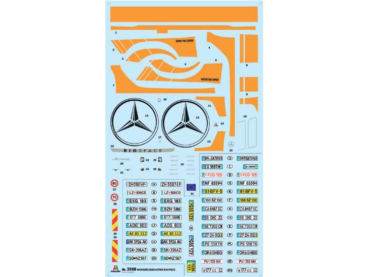 1/24 Italeri - MB Actros MP4 Big Space Grand Prix Edition