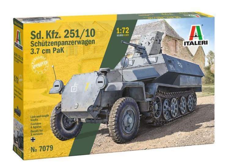 1/72 Italeri - Sd.Kfz.251/10 Schutzenpanzerwagen w/ 3.75cm Pak