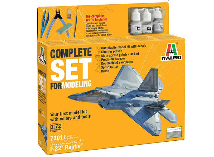1/72 Italeri - F-22 Raptor Starter / Complete Set