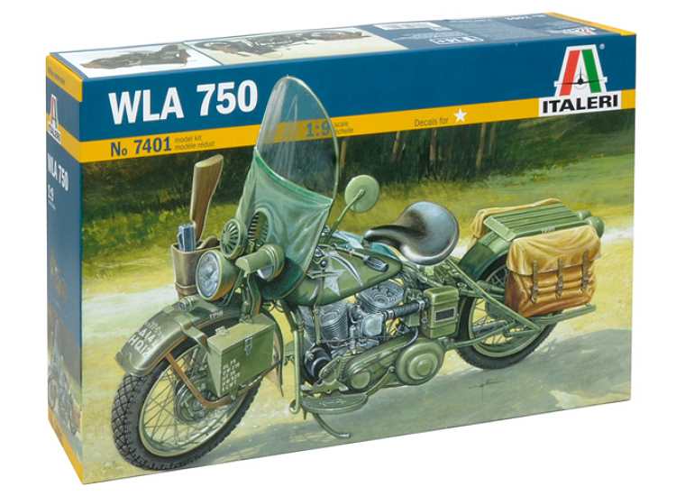 1/9 Italeri - US Army WWII Motorcycle WLA 750