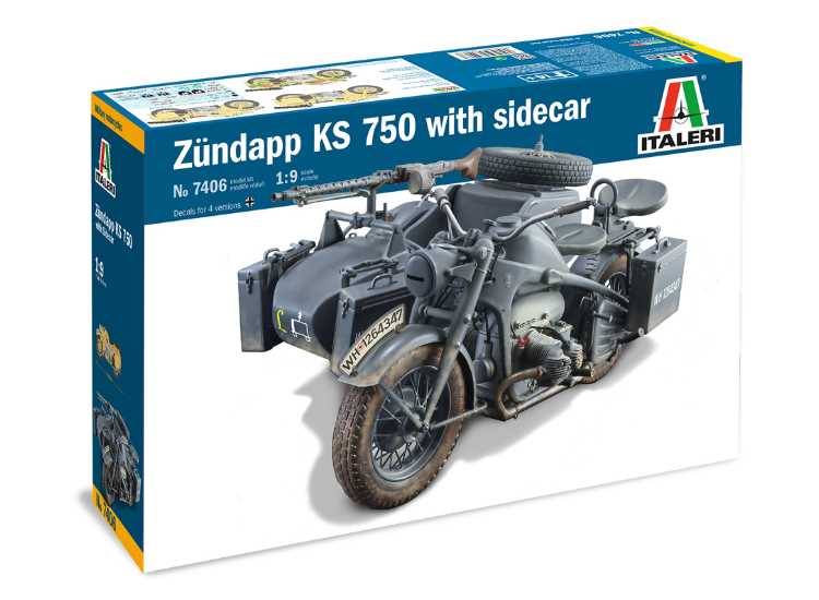 1/9 Italeri - Zundapp KS 750 with Sidecar
